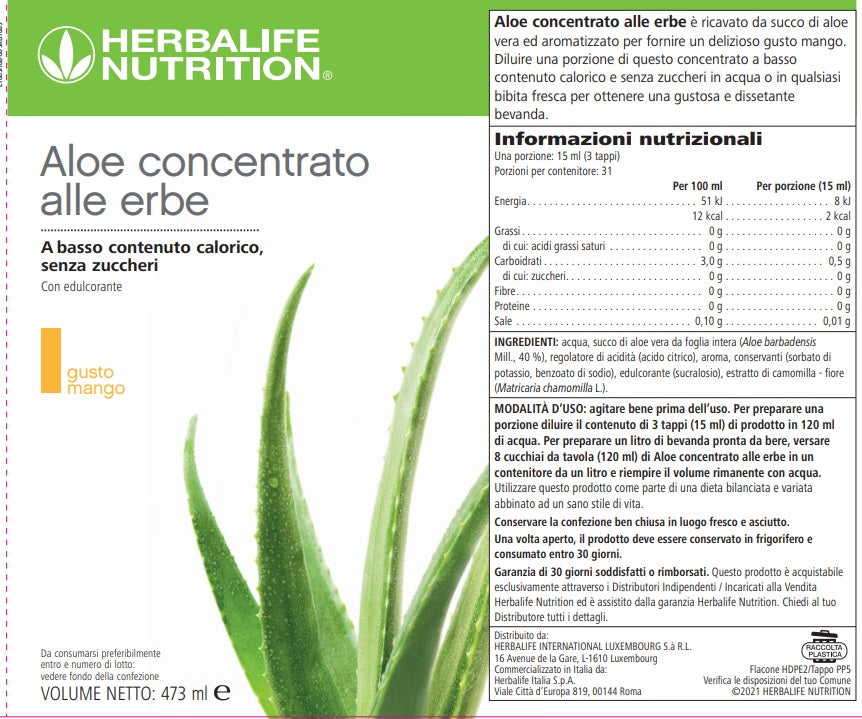 Aloe concentrato alle erbe